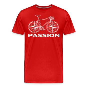 Bike - Männer Premium Bio T-Shirt - Rot - Vorne - Damien (186cm)
