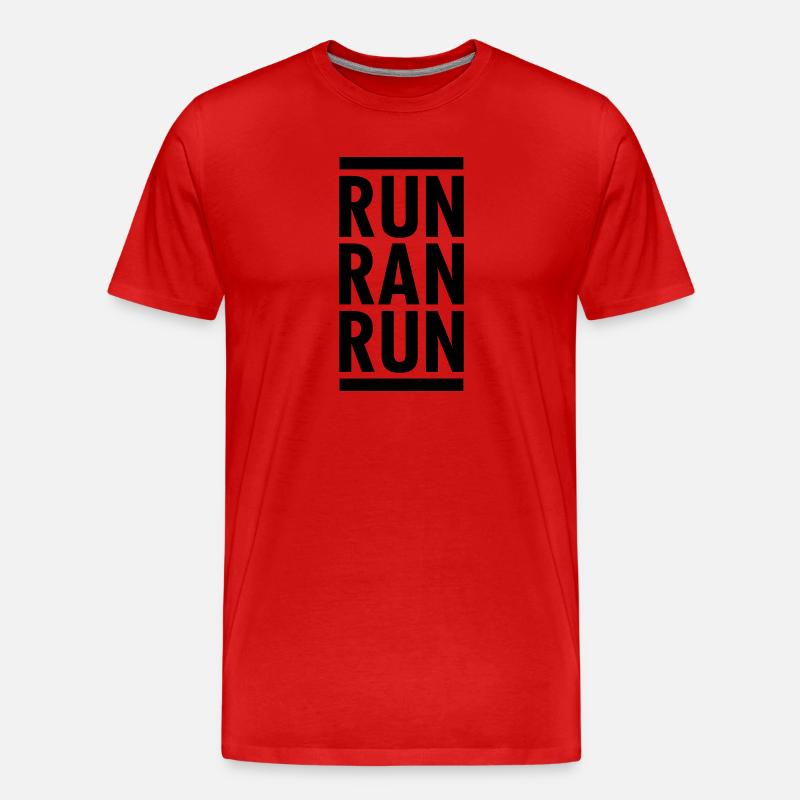 Run Ran Run - Männer Premium Bio T-Shirt - Rot