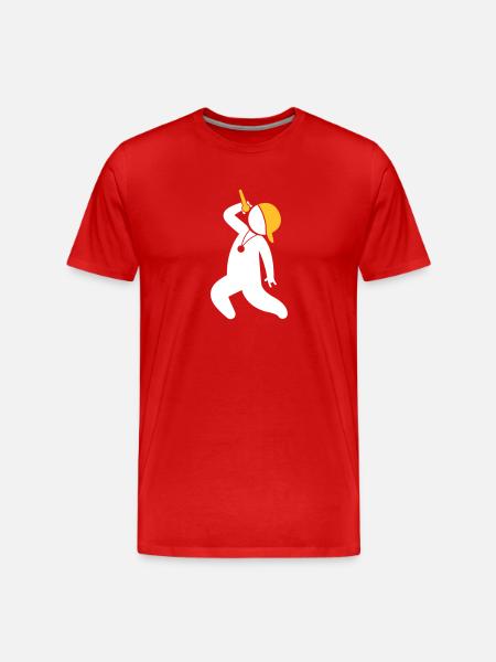 Hiphop Rapper - Men's Premium Organic T-Shirt - red