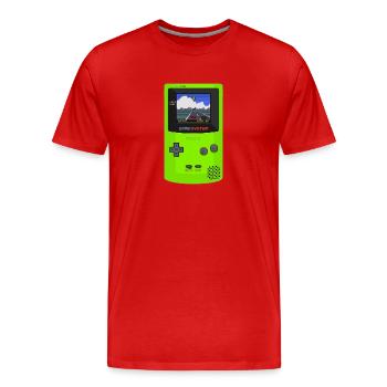 game boy - T-shirt bio Premium Homme - rouge - Devant - Damien (186cm)