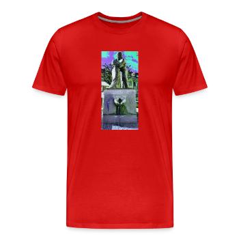 Fountain of love - Männer Premium Bio T-Shirt - Rot - Vorne - Damien (186cm)