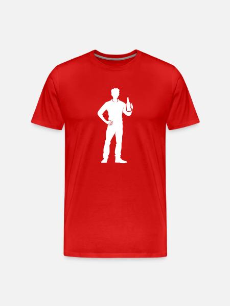 Beer Drinking Party - Men's Premium Organic T-Shirt - red
