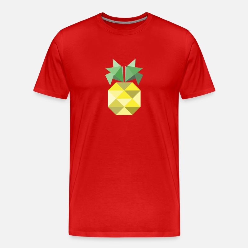 Das ist eine Ananas! - Männer Premium Bio T-Shirt - Rot