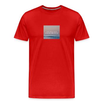 Ich will nur - Philipp Poisel - Männer Premium Bio T-Shirt - Rot - Vorne - Damien (186cm)