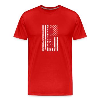 Jiu Jitsu Selbstverteidigung - Männer Premium Bio T-Shirt - Rot - Vorne - Damien (186cm)