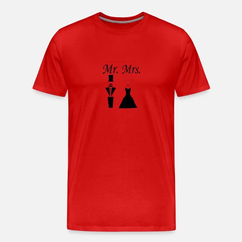 mrmrs_222 - Männer Premium Bio T-Shirt - Rot