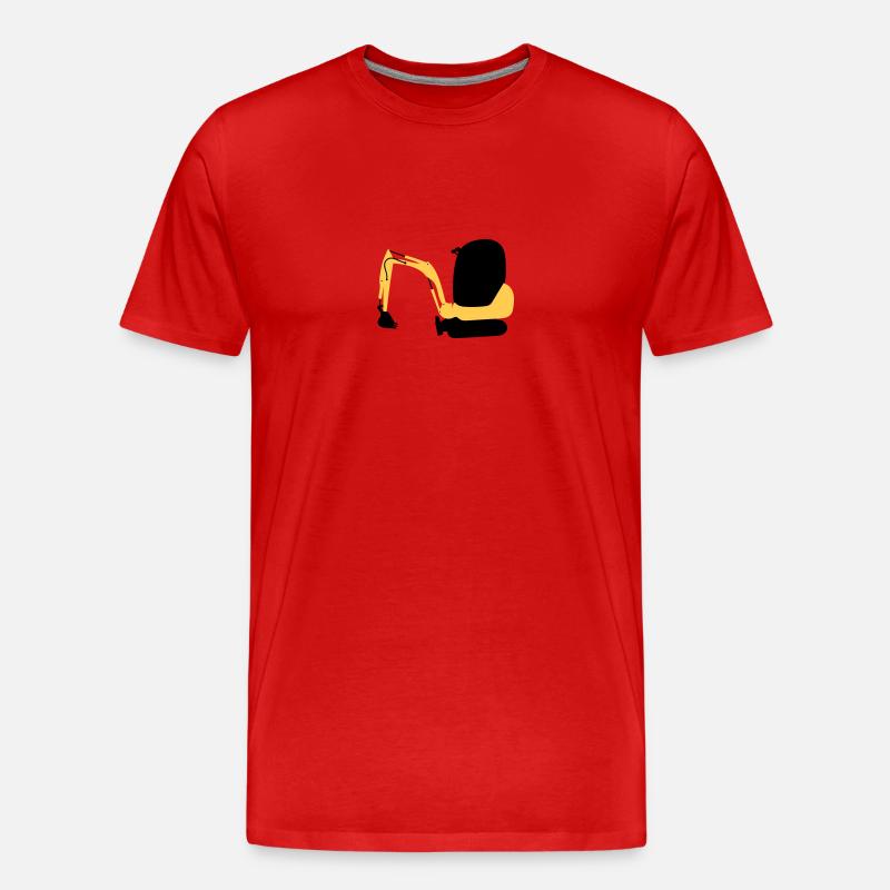 Bagger - Männer Premium Bio T-Shirt - Rot