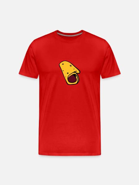 burrito pancake pancake sausage - Men's Premium Organic T-Shirt - red