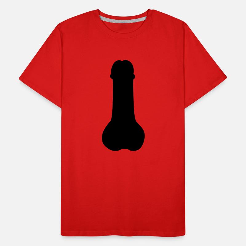 bite penis queue sexe T-shirt bio Premium Homme