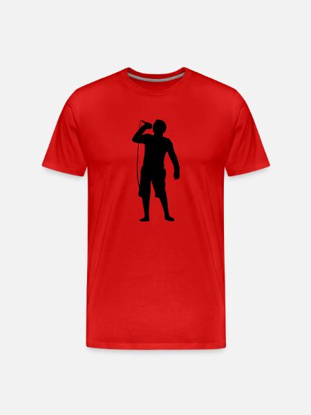 Mann Mikro - Männer Premium Bio T-Shirt - Rot