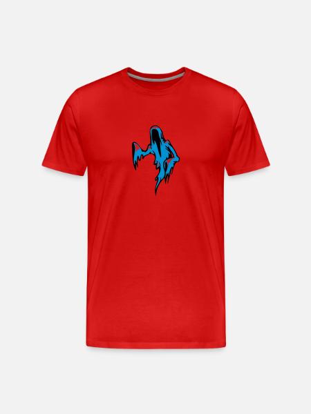 Geist Gespenst - Männer Premium Bio T-Shirt - Rot