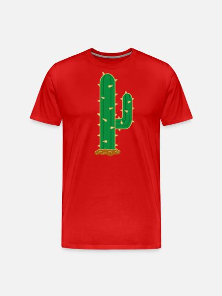 Cactus N°6 - Men's Premium Organic T-Shirt - red