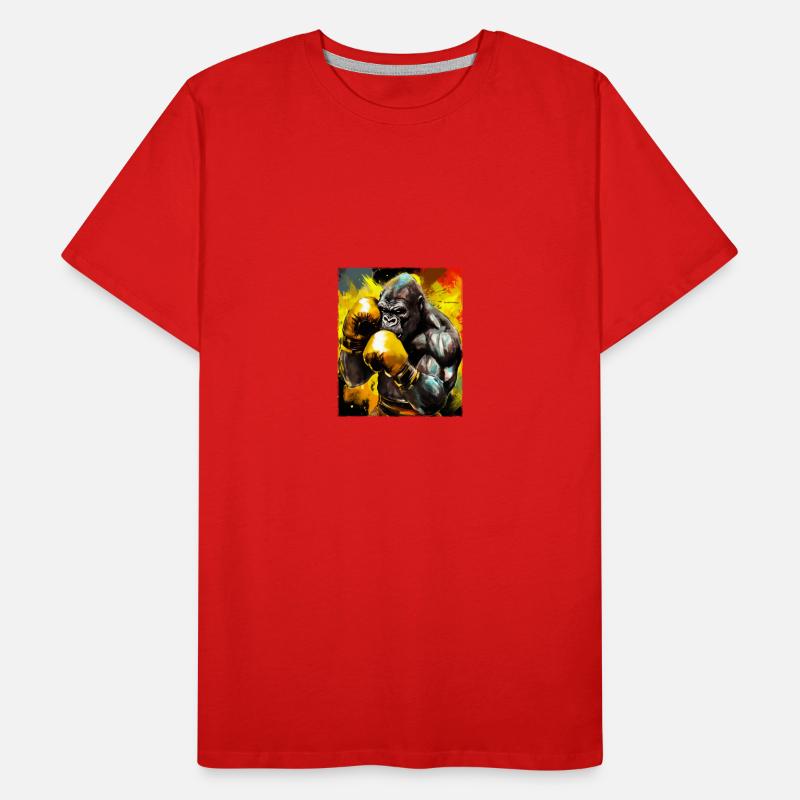 Gorille Boxer Bête de Boxe T-shirt bio Premium Homme