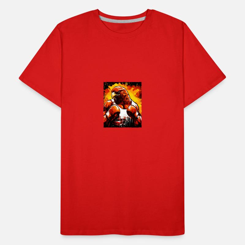Boxe Eagle Animal Boxer T-shirt bio Premium Homme