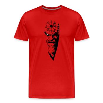 Odin - T-shirt bio Premium Homme - rouge - Devant - Damien (186cm)