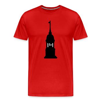 Hamburger Michel Hamburg - Männer Premium Bio T-Shirt - Rot - Vorne - Damien (186cm)