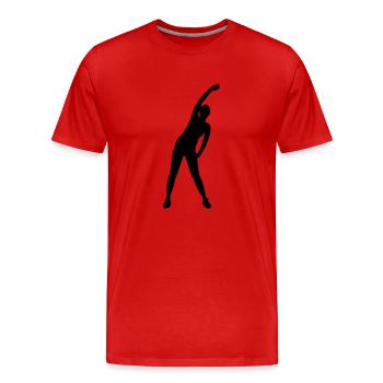 Aerobic - Männer Premium Bio T-Shirt - Rot - Vorne - Damien (186cm)