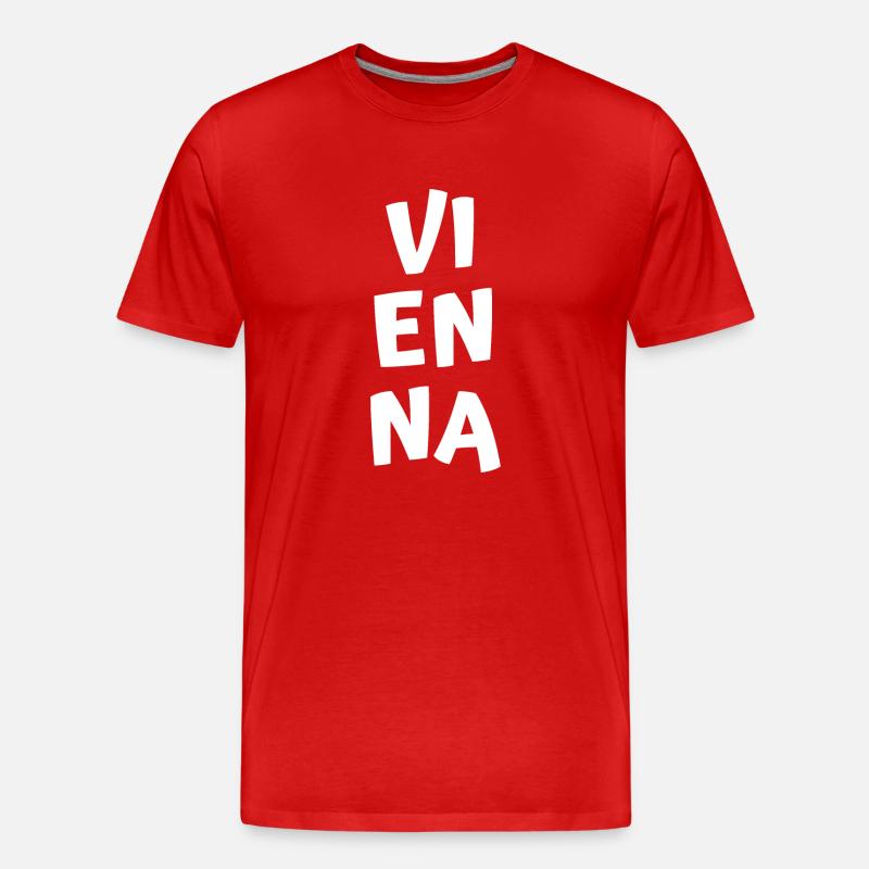 Vienna - Männer Premium Bio T-Shirt - Rot