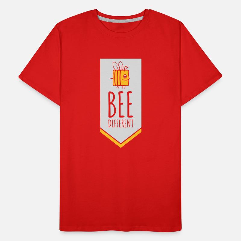 bee different saying quote Men's Premium Organic T-Shirt
