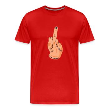 The thing - Men's Premium Organic T-Shirt - red - Front - Damien (186cm)