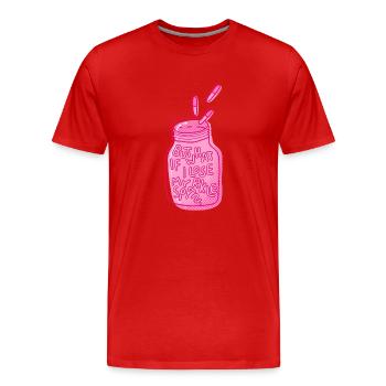 what if i lose my sparkle Spruch mental health - Männer Premium Bio T-Shirt - Rot - Vorne - Damien (186cm)