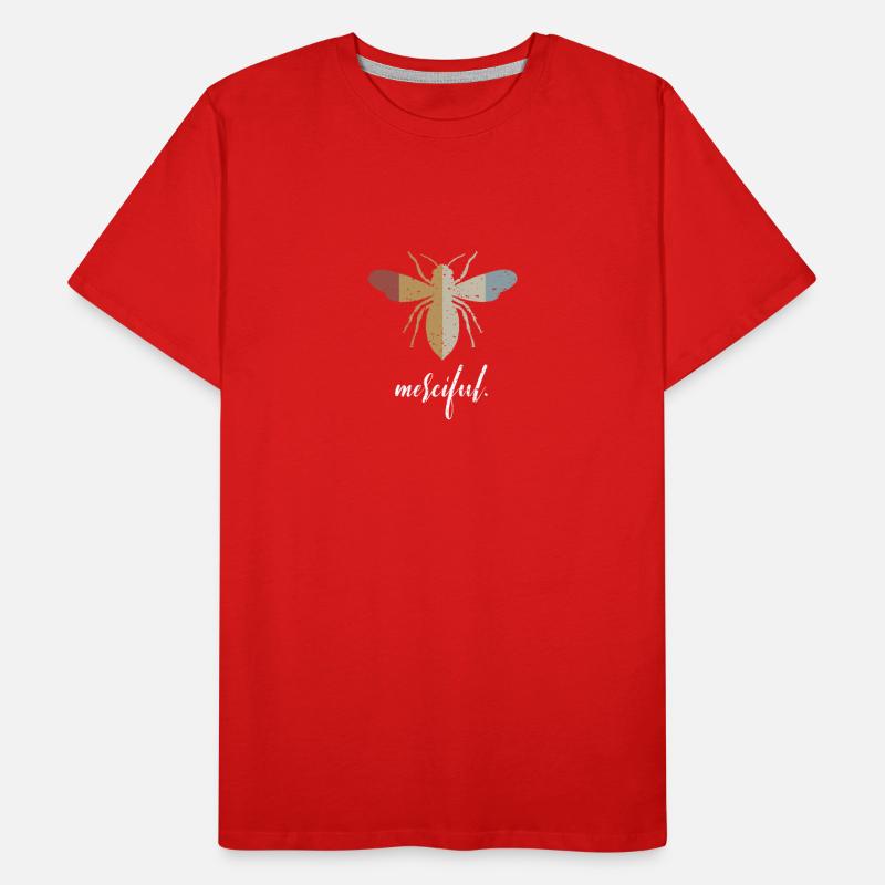 Retro Bee Merciful Biene Be Merciful Men's Premium Organic T-Shirt