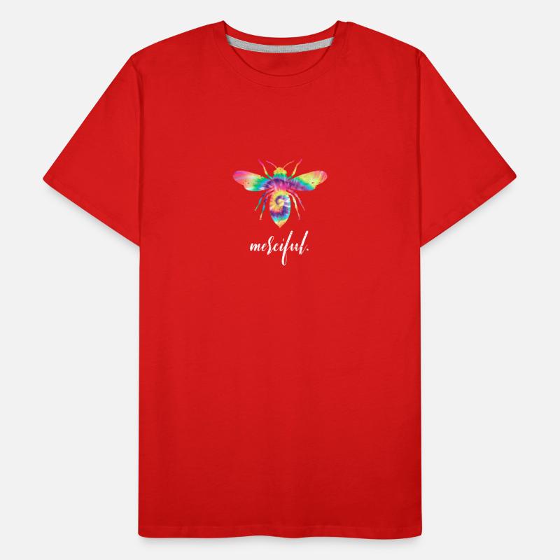 Tie Dye Bee Merciful Biene Be Merciful Men's Premium Organic T-Shirt