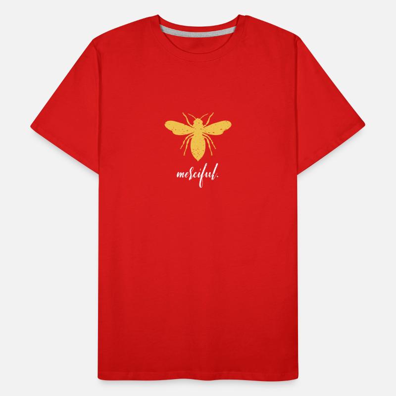 Gelb Bee Merciful Biene Be Merciful Männer Premium Bio T-Shirt