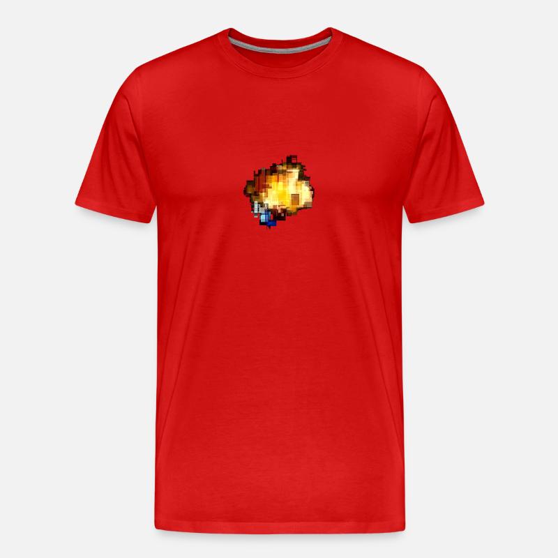Block - Männer Premium Bio T-Shirt - Rot