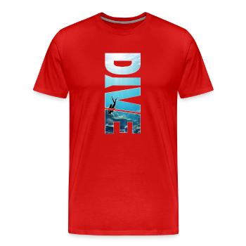 Dive - tolles Scuba Tauchen Design - Männer Premium Bio T-Shirt - Rot - Vorne - Damien (186cm)