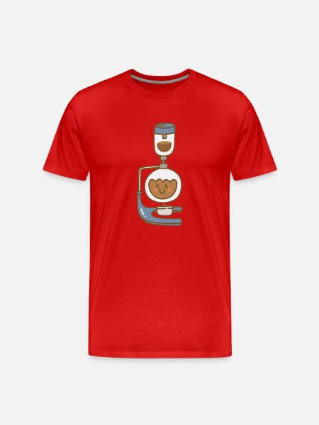 Kawaii Sweet Vacuum Syphon Brewer - Men's Premium Organic T-Shirt - red