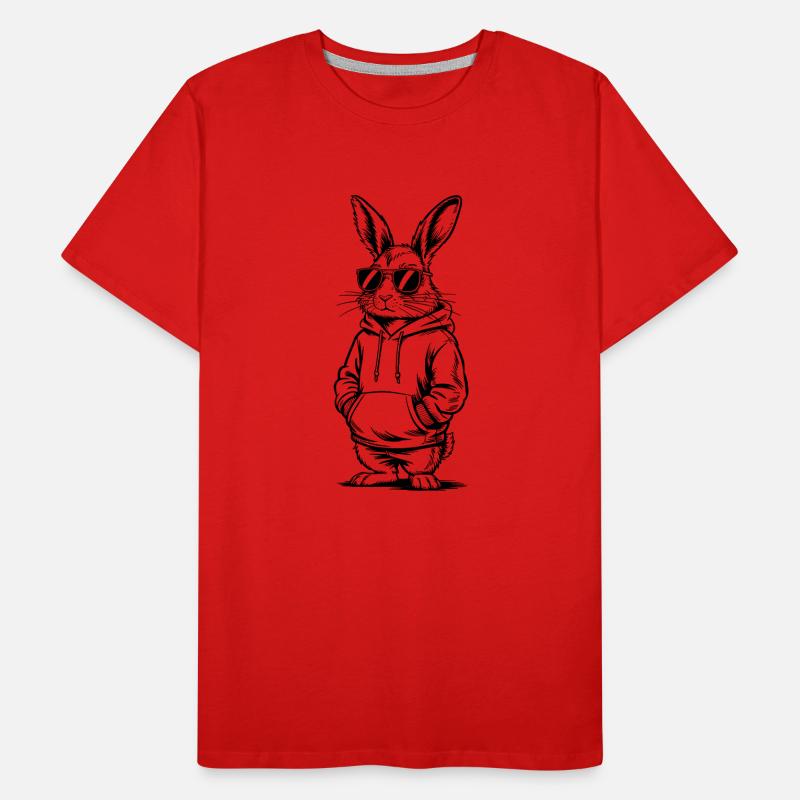 Cool Easter Bunny Bunny Happy Easter Bunny Men's Premium Organic T-Shirt