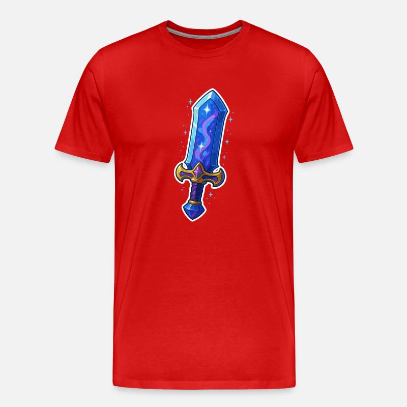 Fantasy Sword - Männer Premium Bio T-Shirt - Rot