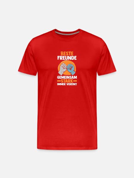 Best friends - Men's Premium Organic T-Shirt - red