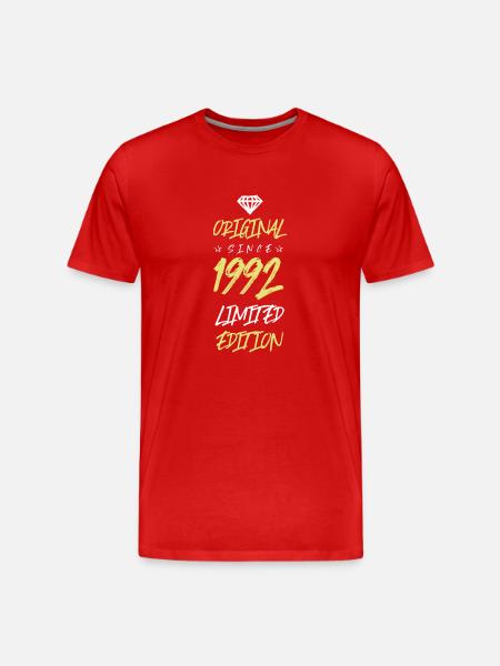 1992 Limited Edition - Men's Premium Organic T-Shirt - red