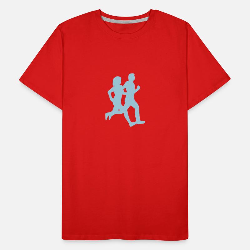Friedens-Lauf Männer Premium Bio T-Shirt