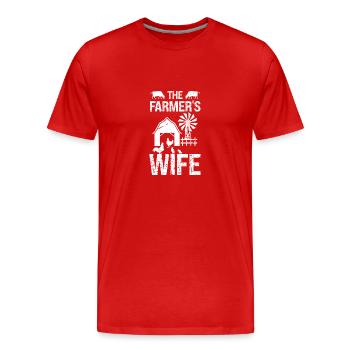 The Farmer's Wife - Men's Premium Organic T-Shirt - red - Front - Damien (186cm)