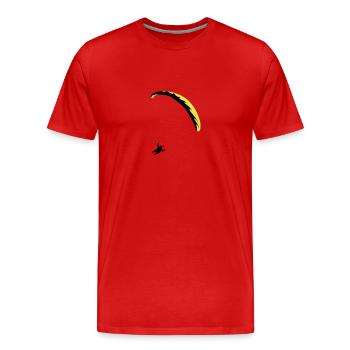 Paraglider Paragliding - T-shirt bio Premium Homme - rouge - Devant - Damien (186cm)