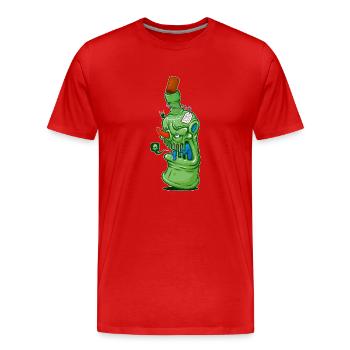 Bar Freak - Men's Premium Organic T-Shirt - red - Front - Damien (186cm)