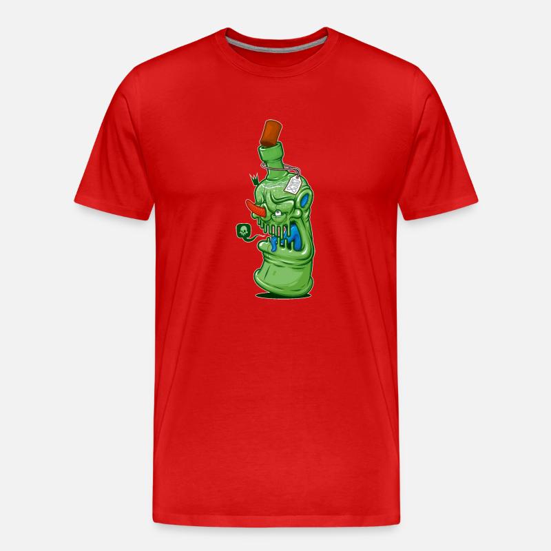 bar freak - Männer Premium Bio T-Shirt - Rot