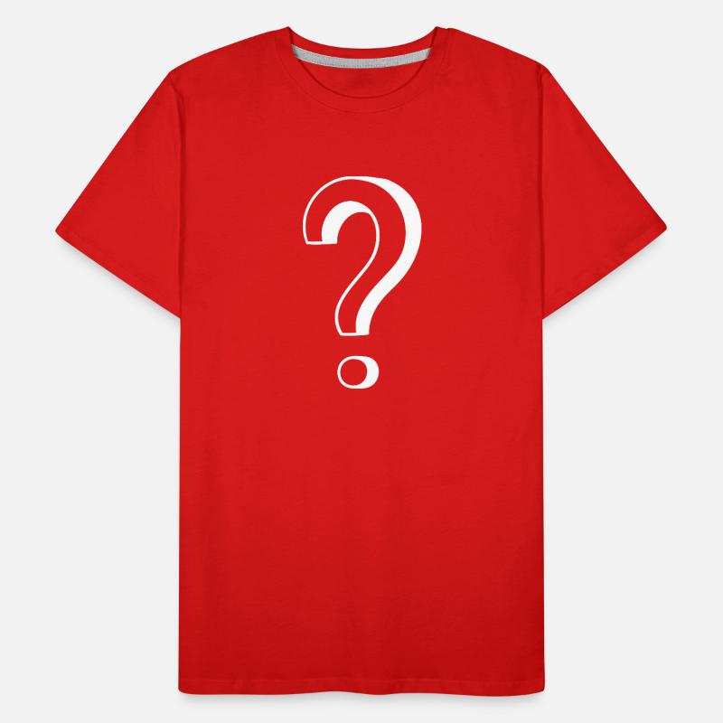 Question Mark Comic Men's Premium Organic T-Shirt
