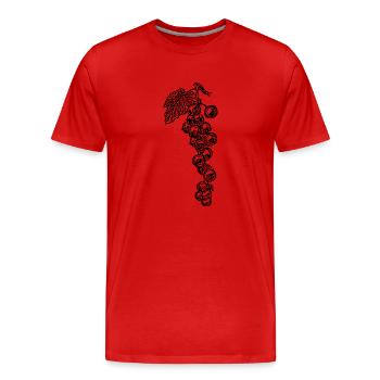 veggie Veggie cassis de canneberge fruits11 - T-shirt bio Premium Homme - rouge - Devant - Damien (186cm)
