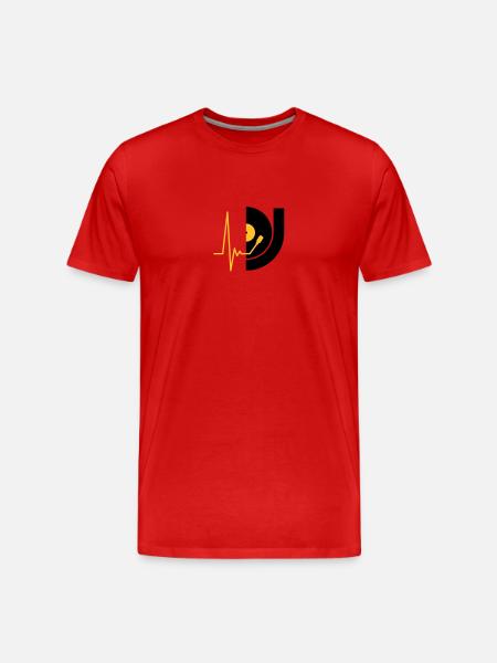 music_pulse_dj - Men's Premium Organic T-Shirt - red