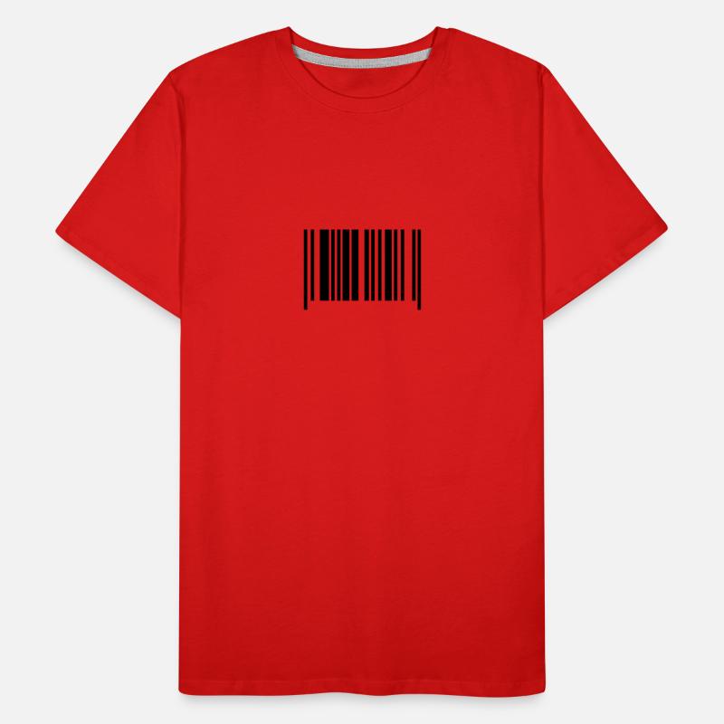barcode Männer Premium Bio T-Shirt