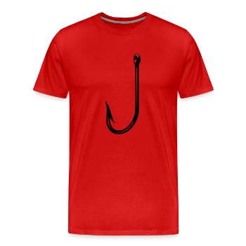 Haken - Männer Premium Bio T-Shirt - Rot - Vorne - Damien (186cm)