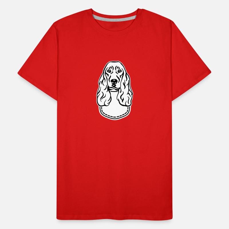 Cocker Spaniel Männer Premium Bio T-Shirt