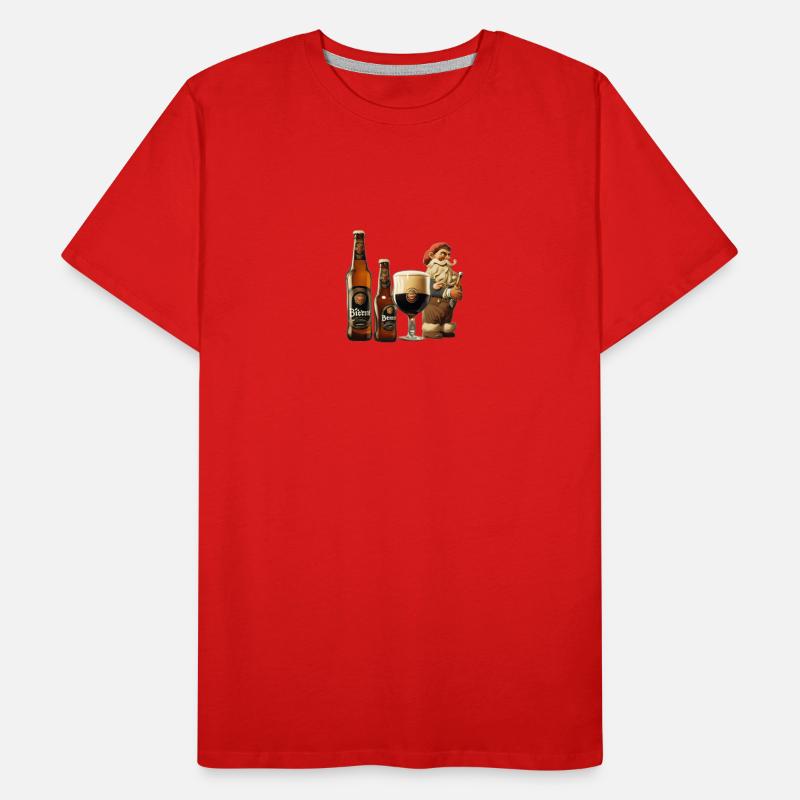 Bier Zwerg Männer Premium Bio T-Shirt