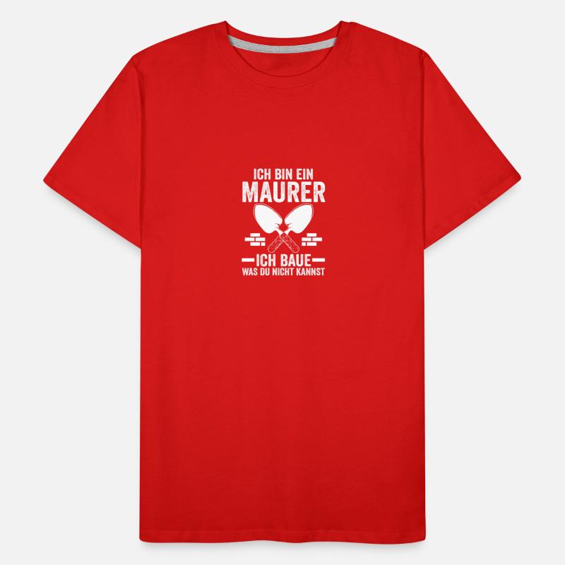 Master Bricklayer Journeyman Bricklayer Men's Premium Organic T-Shirt