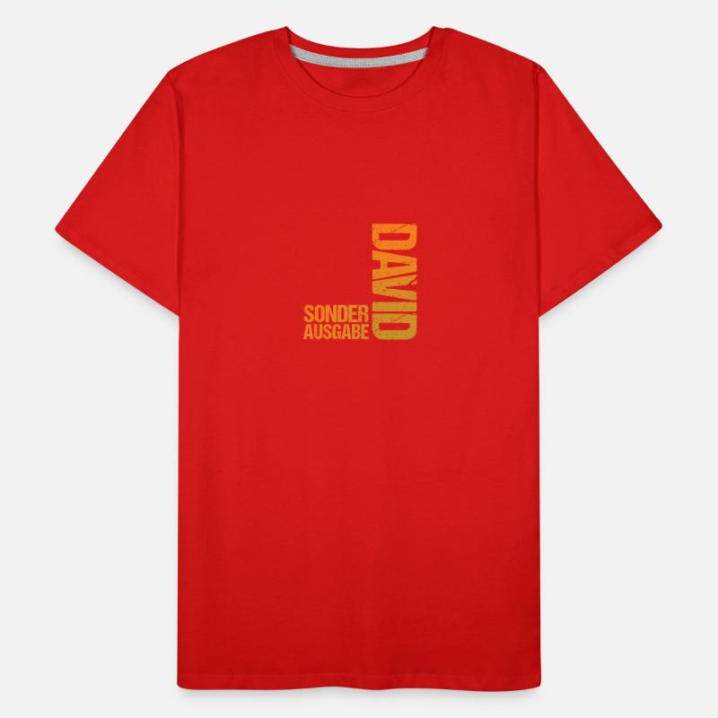 David T-shirt bio Premium Homme