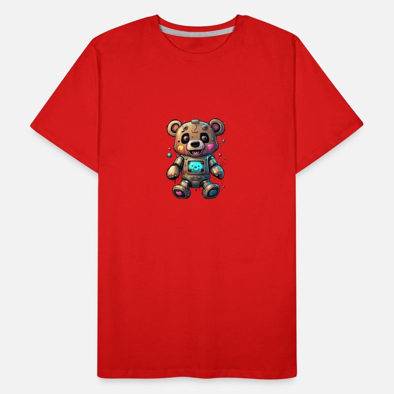 Robot Bear Men's Premium Organic T-Shirt